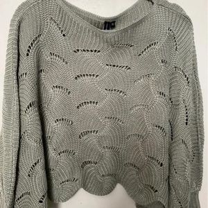 Moon & Madison Poncho Cable knit Sweater -size xs